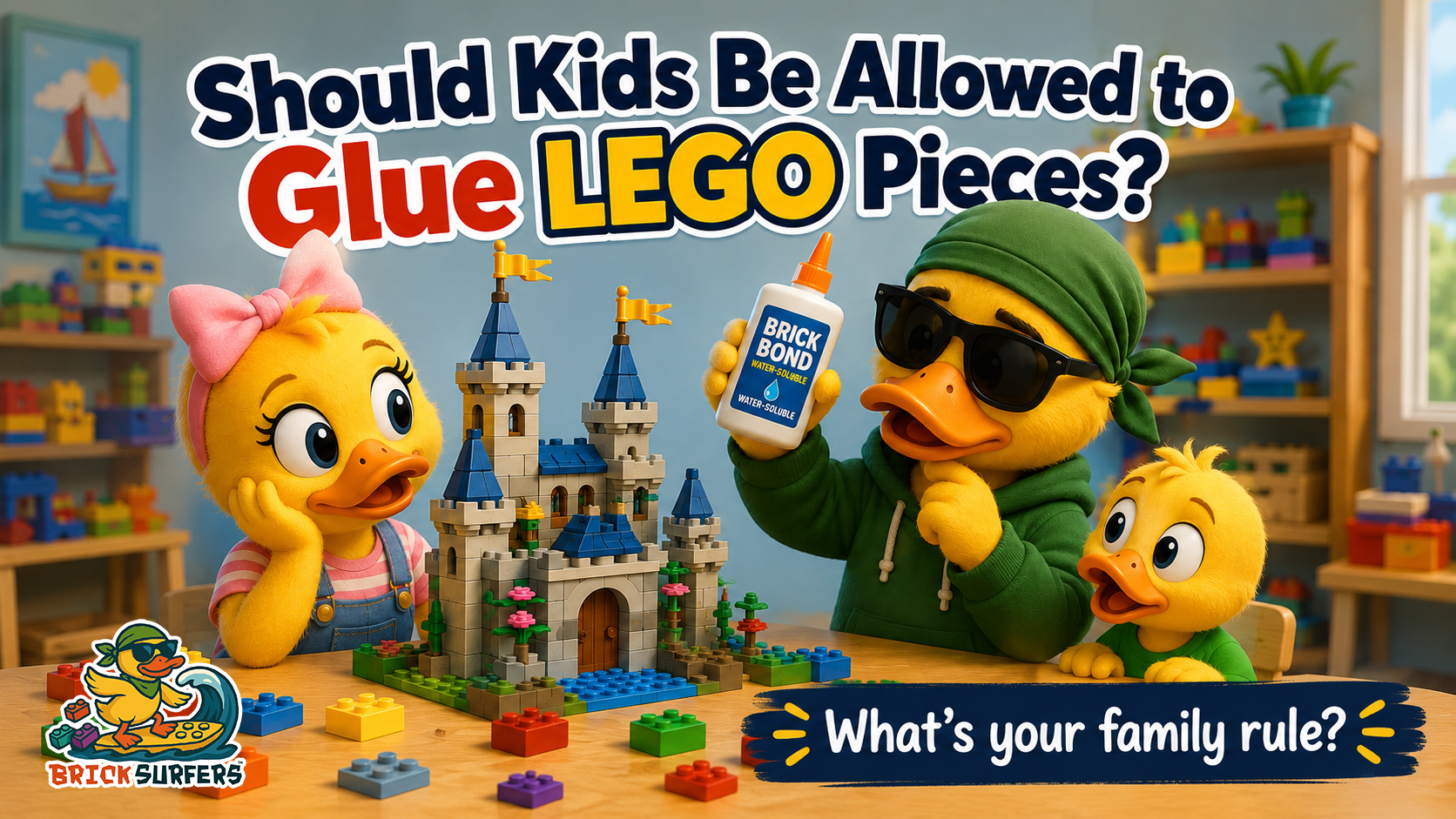 Should Kids Be Allowed to Glue LEGO Pieces?