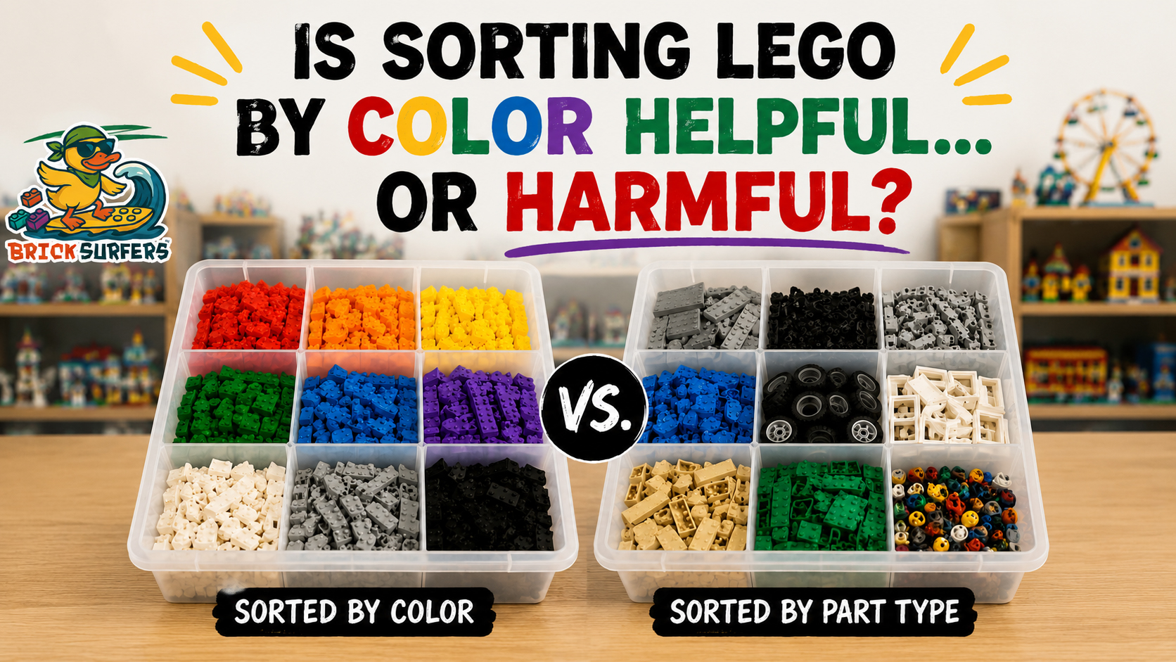 Is sorting by color helpful or harmful?