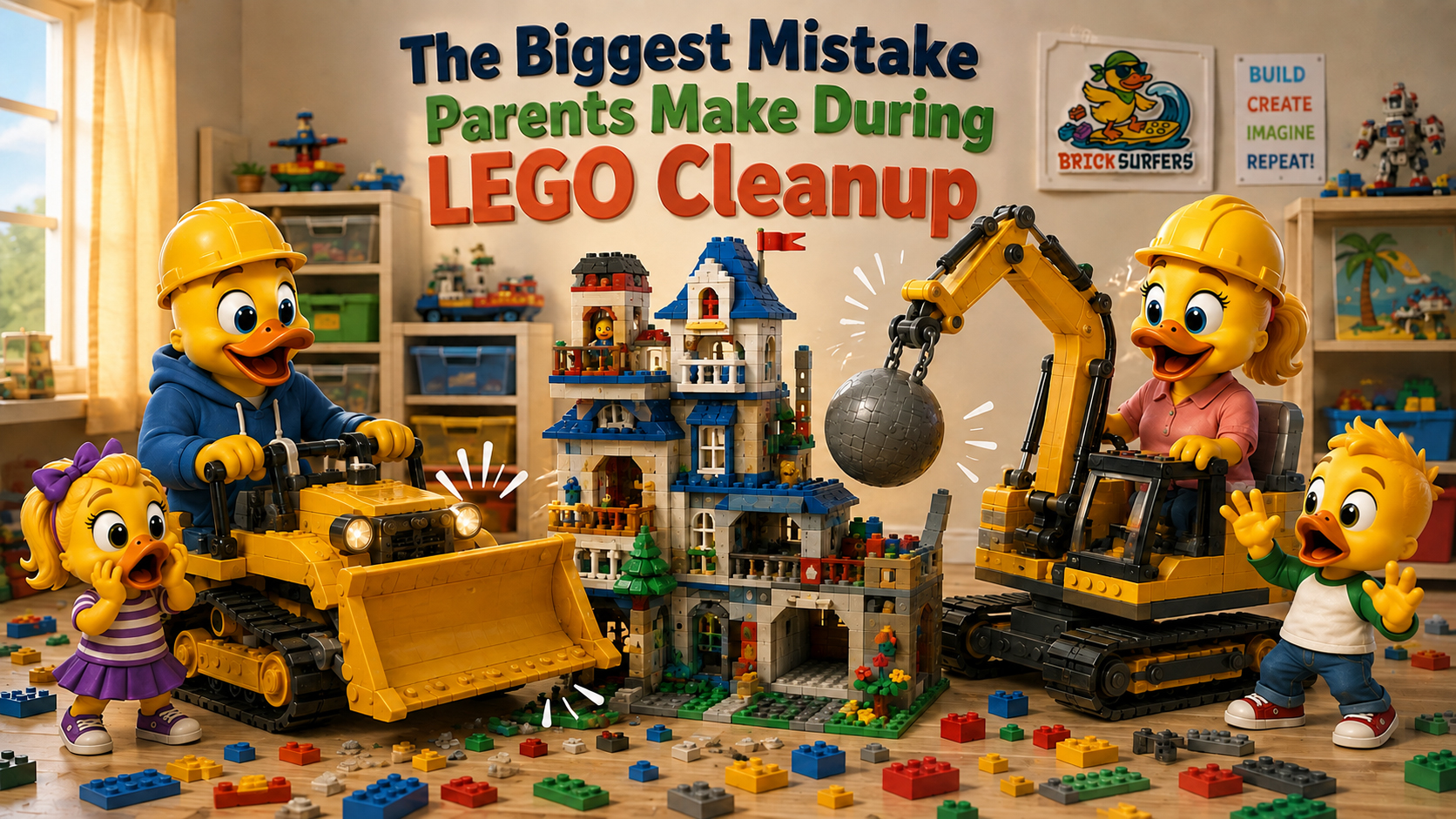 The Biggest Mistake Parents Make During LEGO Cleanup