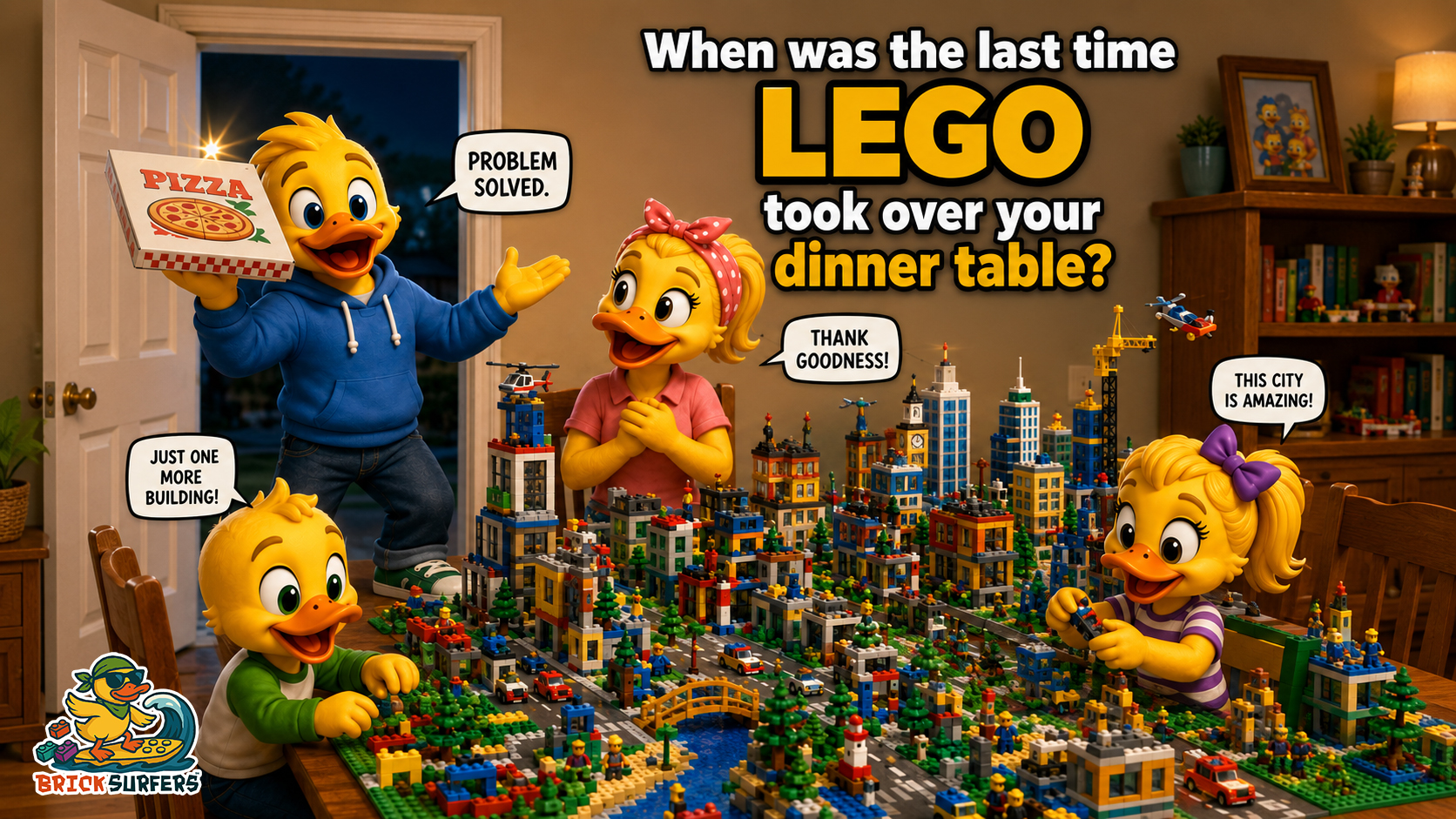 When Was the Last Time LEGO Took Over Your Dinner Table?