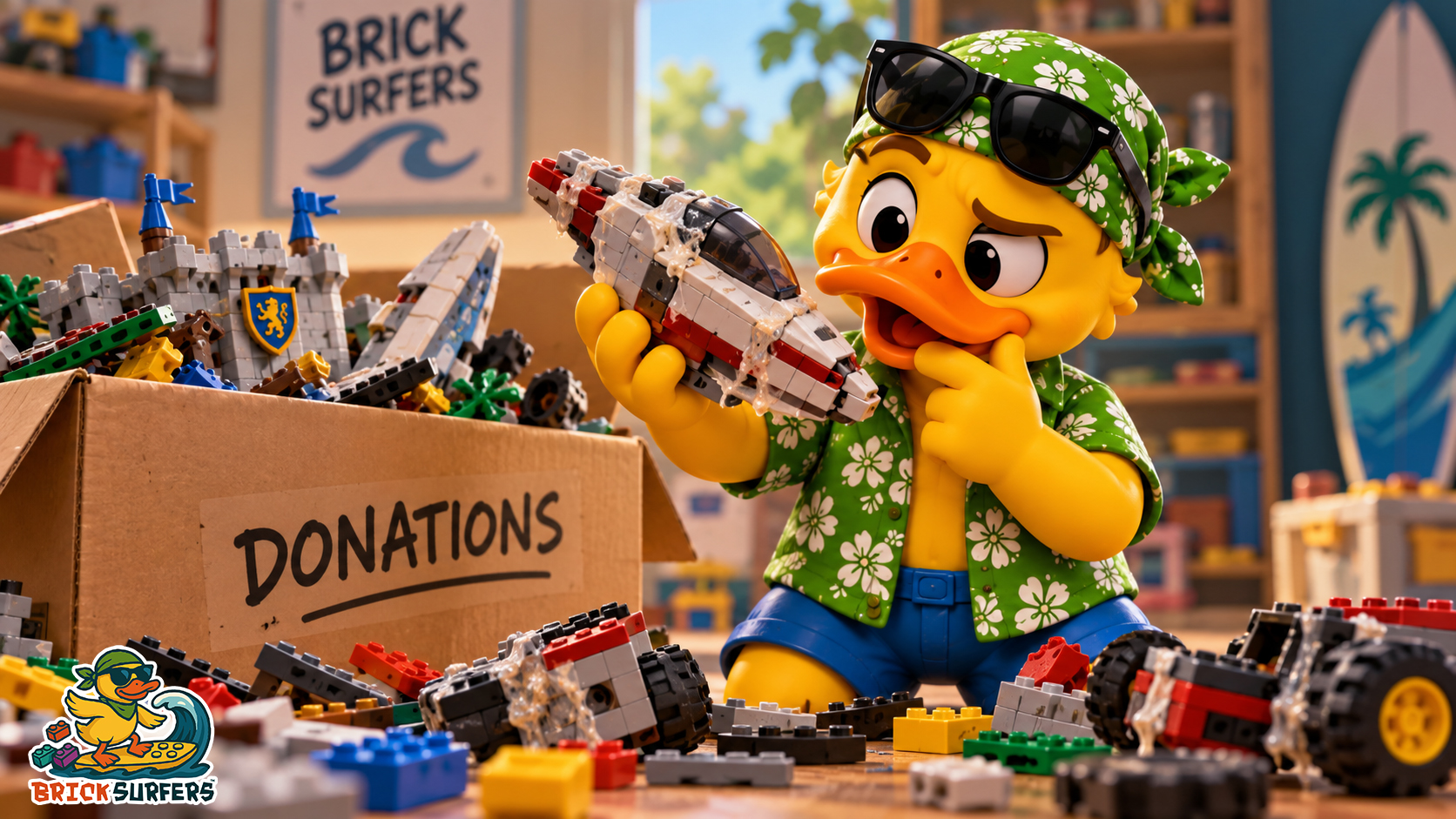 The Family That Glued Their LEGO Sets Together