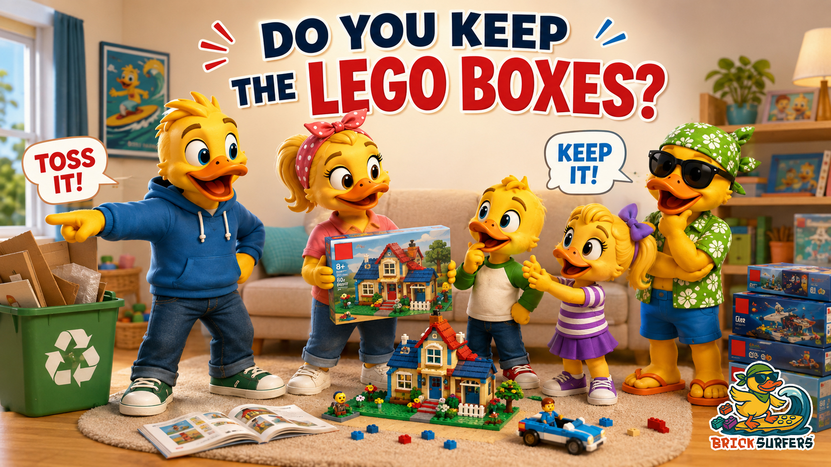 Do you save the LEGO boxes? 📦